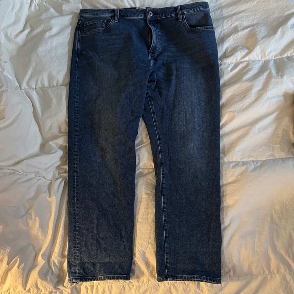 Flint and Tinder stretch denim Men's Dark Blue Straight Jeans